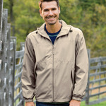 Adult Micro-Polyester Full-Zip Jacket with Hood