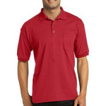 DryBlend ® 6 Ounce Jersey Knit Sport Shirt with Pocket