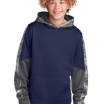 Youth Sport Wick ® Mineral Freeze Fleece Colorblock Hooded Pullover