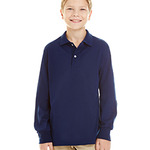 Youth 5.6 oz. SpotShield™ Long-Sleeve Jersey Polo