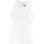 Girls Poly/Spandex Solid Racerback Tank