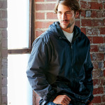 Adult Fleece-Lined Nylon Rip Stop Jacket