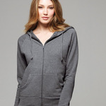 Ladies' Raglan Full-Zip Hooded Sweatshirt