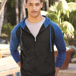 Lightweight Jersey Raglan Hooded Full-Zip