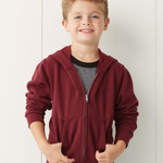 NuBlend Youth Full-Zip Hooded Sweatshirt