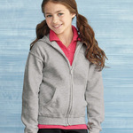 Heavy Blend Youth Full-Zip Hooded Sweatshirt