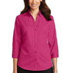 Ladies 3/4 Sleeve SuperPro Twill Shirt