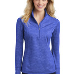 Ladies Sport Wick ® Stretch Reflective Heather 1/2 Zip Pullover