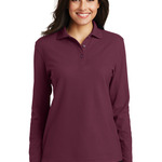 Ladies Silk Touch Long Sleeve Polo
