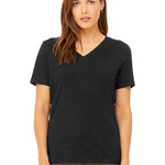 Women's Relaxed Heather CVC V Neck Tee