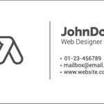 1 Color Business Card